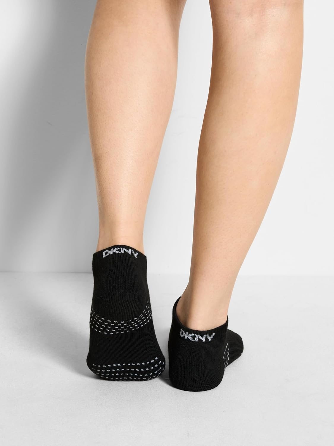 image:imageDKNY Womens 8pack Low Cut Socks Arch Support amp Cushioned FootbedWhiteBlack