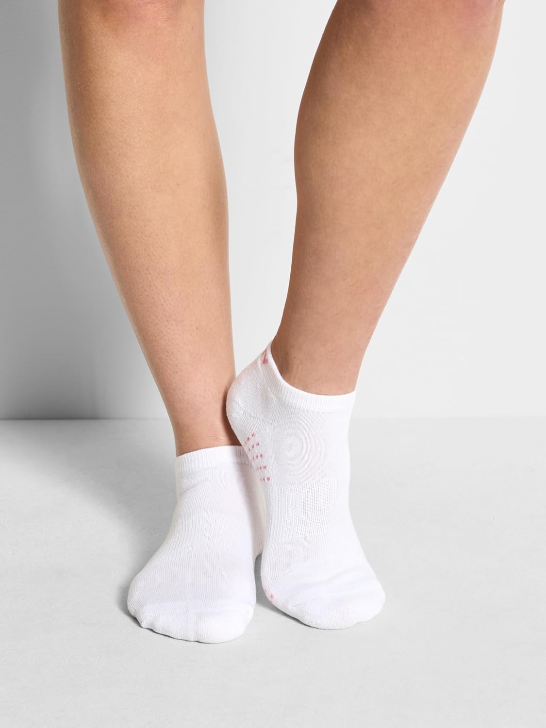 image:imageDKNY Womens 8pack Low Cut Socks Arch Support amp Cushioned FootbedWhiteGrey Heather