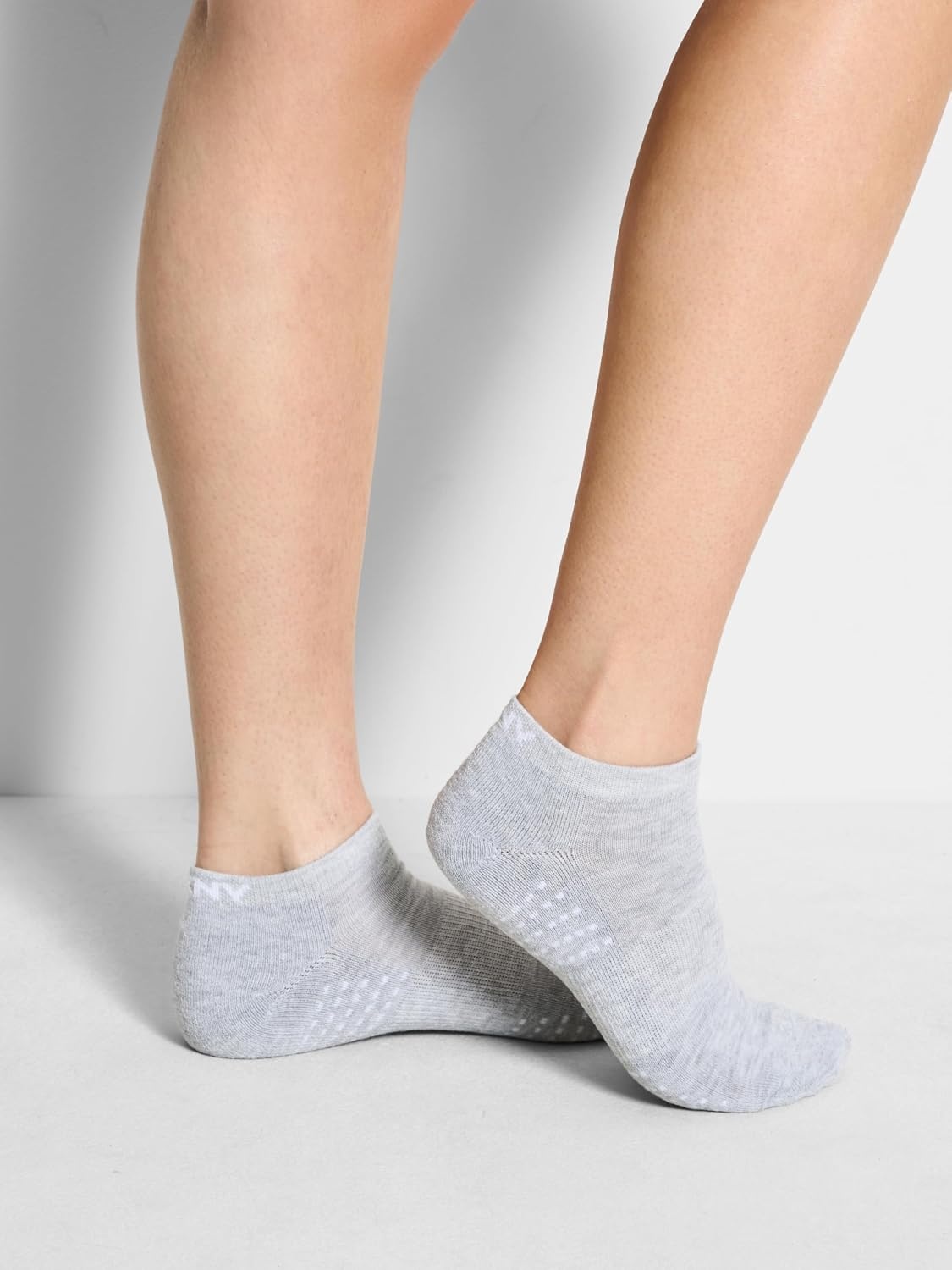 image:imageDKNY Womens 8pack Low Cut Socks Arch Support amp Cushioned FootbedWhiteGrey Heather