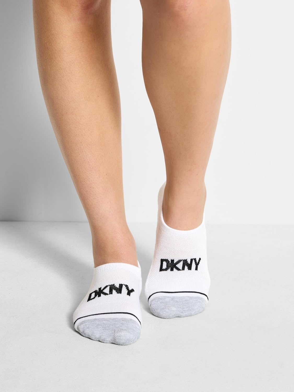 image:imageDKNY Womens 8pack Noshow Liners Arch Support amp Cushioned FootbedWhite