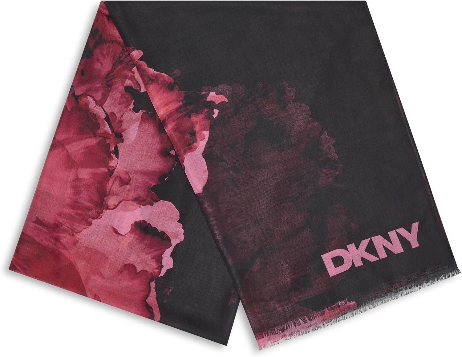image:imageDKNY Womens Accessories Peony Oversized Scarf Black One Size