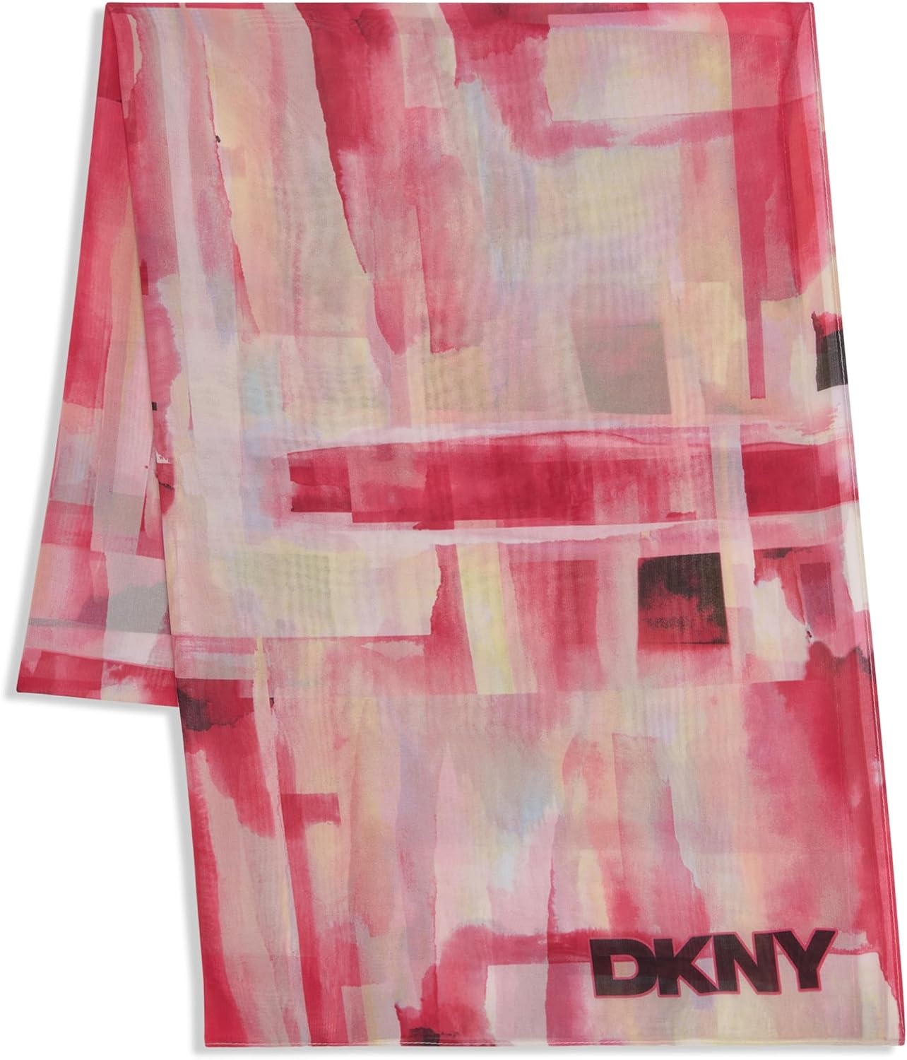 image:imageDKNY Womens Accessories Scarf Cornflower BlueNew Coral Crush