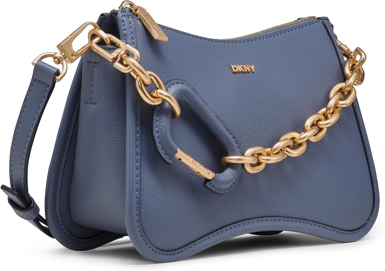 image:imageDKNY Womens Adria CrossbodySteel Blue