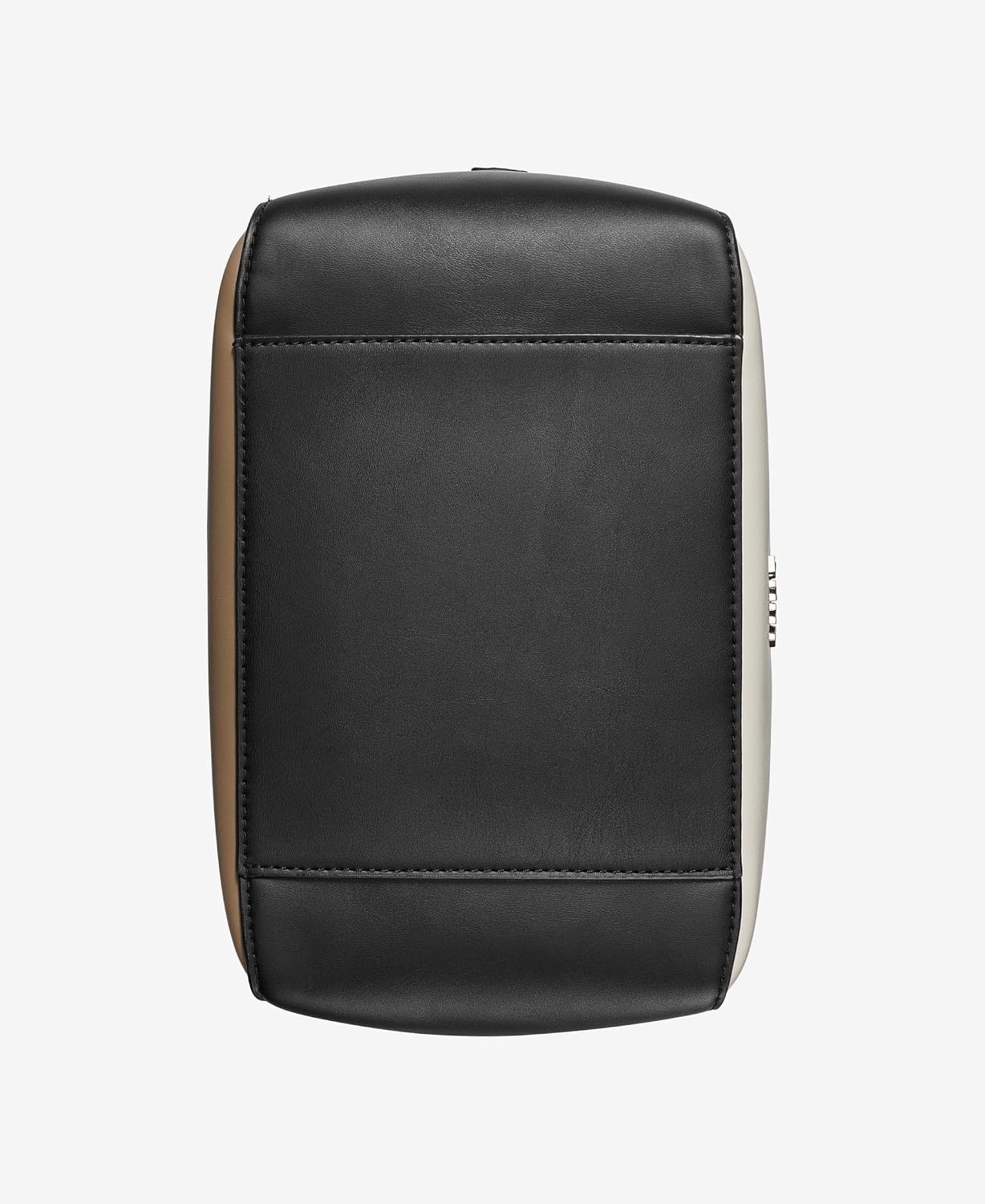 image:imageDKNY Womens Aspen Mini Chain Handle Hobo BagIvoryShitakeBlack