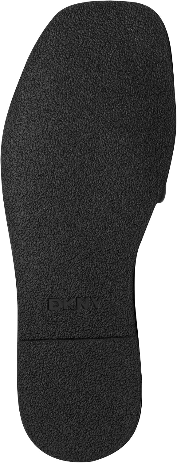 image:imageDKNY Womens Bavant Studded Flat Slide SandalBlack