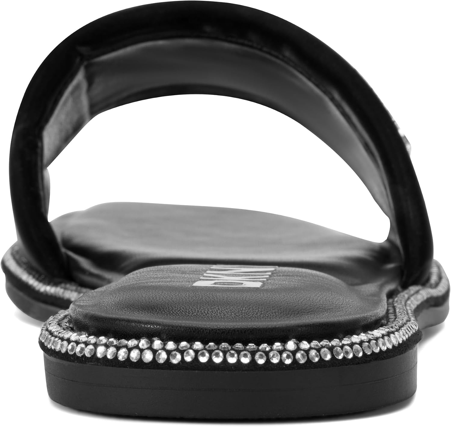 image:imageDKNY Womens Bavant Studded Flat Slide SandalBlack