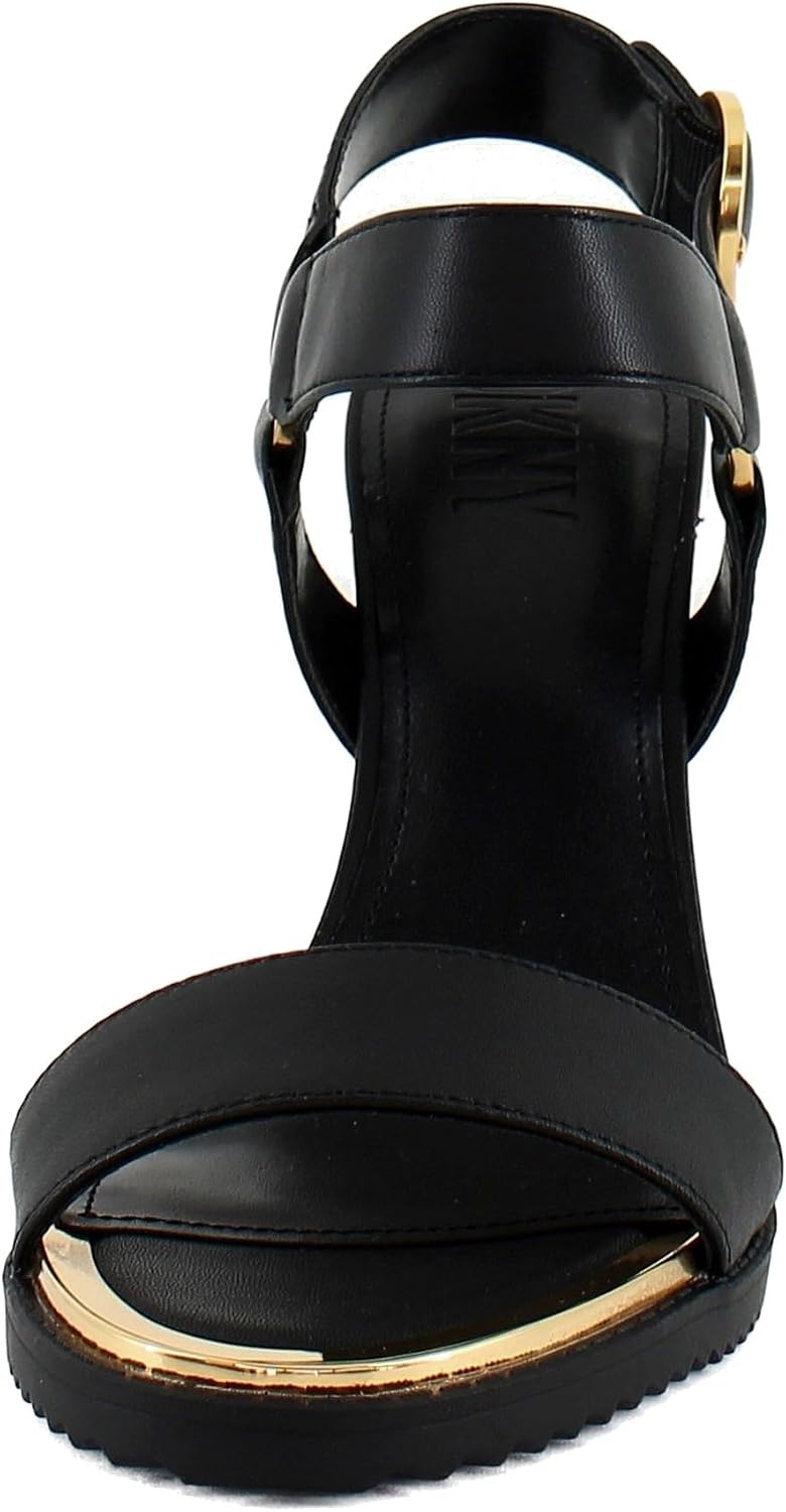 image:imageDKNY Womens Blaire Evening Ankle Strap Dress HeelBlack
