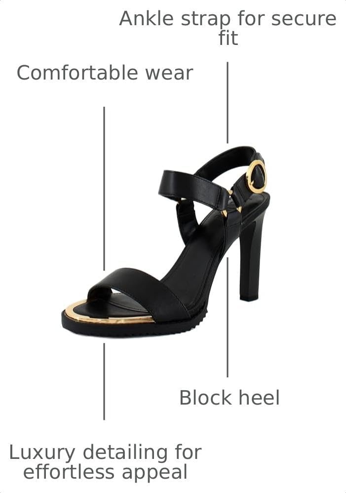 image:imageDKNY Womens Blaire Evening Ankle Strap Dress HeelBlack