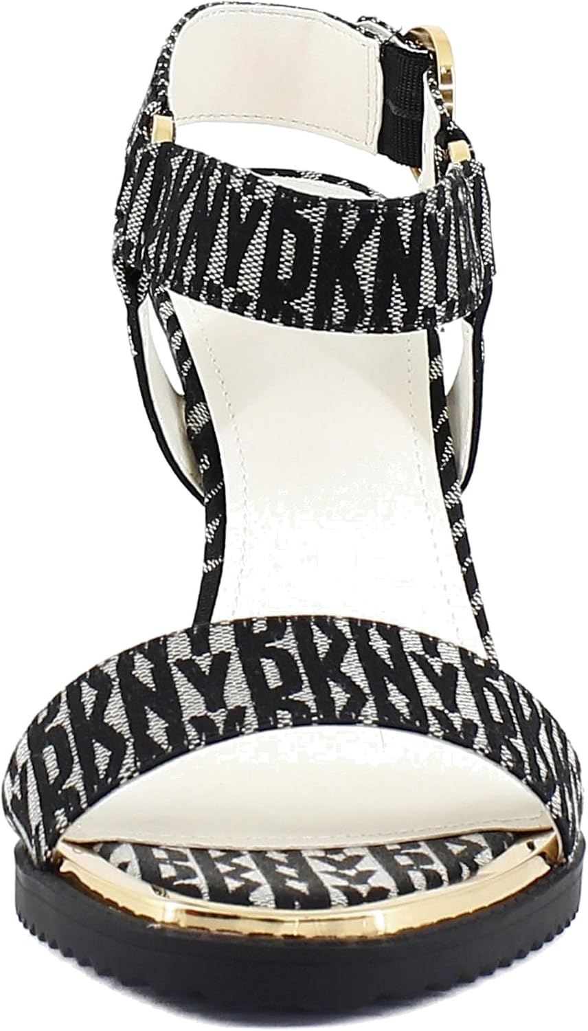 image:imageDKNY Womens Blaire Evening Ankle Strap Dress HeelBlackEggnog