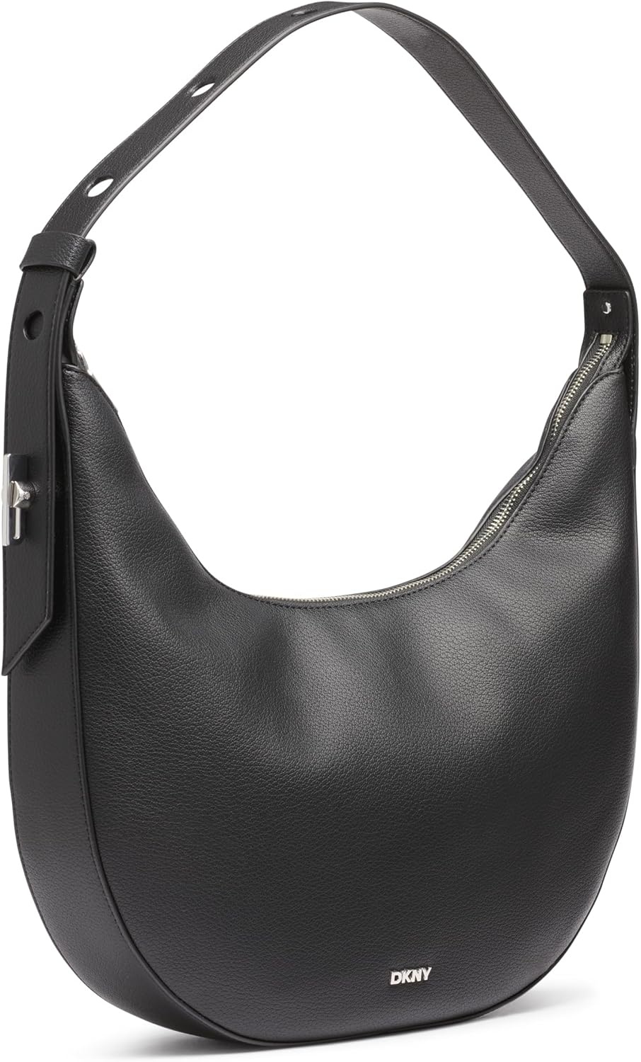 image:imageDKNY Womens Bleeker Hobo BagBlackSilver
