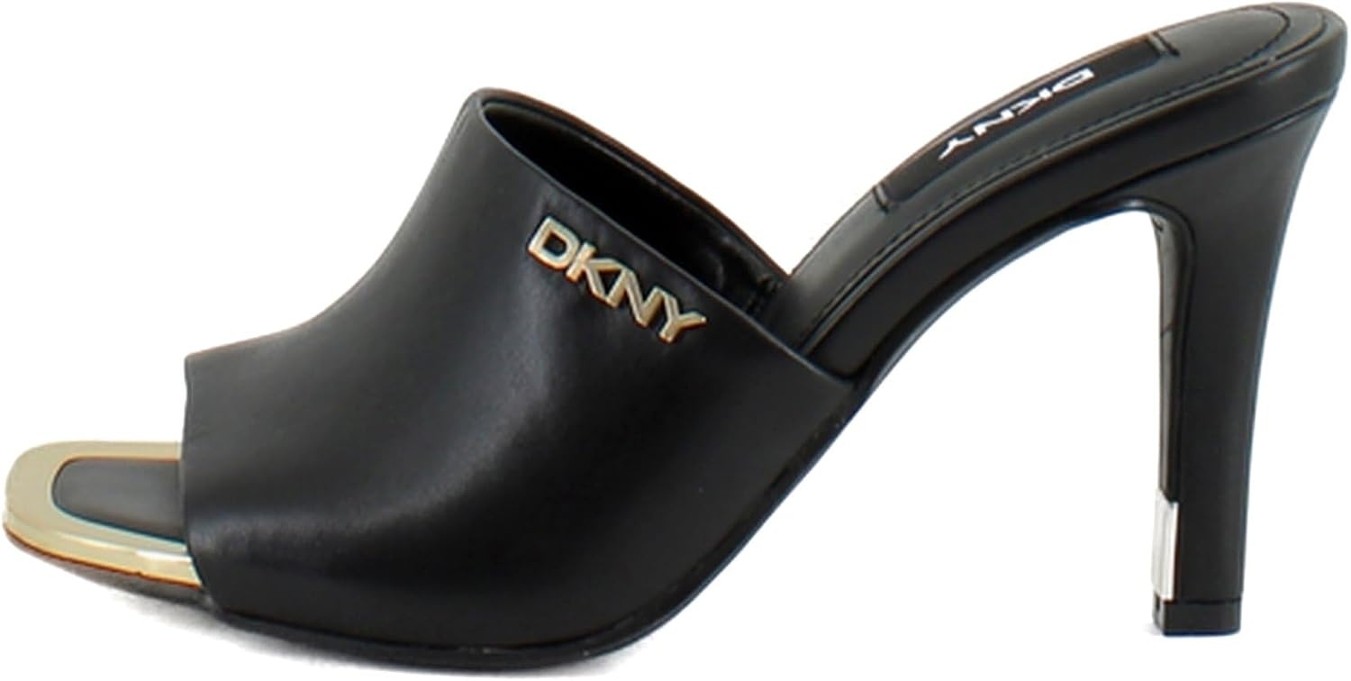 image:imageDKNY Womens Bronx Open Toe Mule HeelsBlack