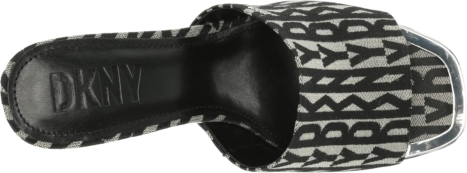 image:imageDKNY Womens Bronx Open Toe Mule HeelsBlackEggnog