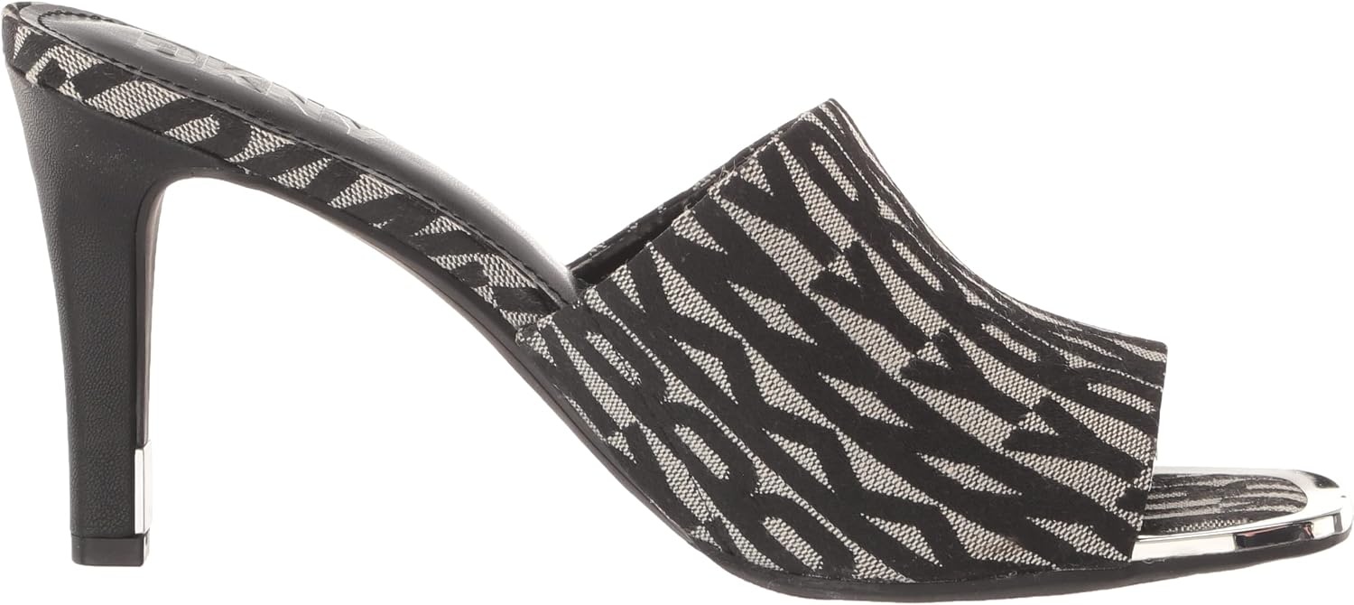 image:imageDKNY Womens Bronx Open Toe Mule HeelsBlackEggnog