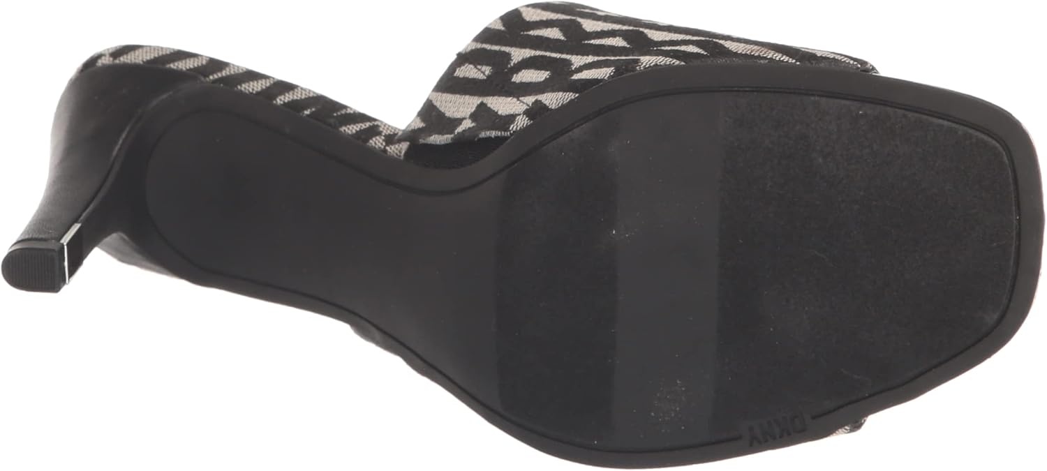image:imageDKNY Womens Bronx Open Toe Mule HeelsBlackEggnog