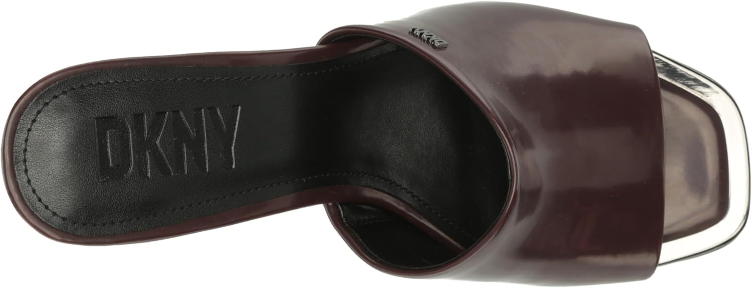image:imageDKNY Womens Bronx Open Toe Mule HeelsBordeaux