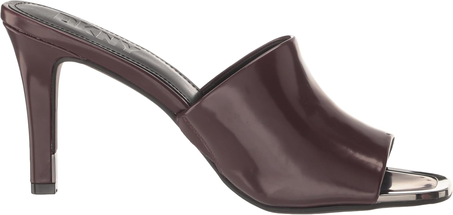 image:imageDKNY Womens Bronx Open Toe Mule HeelsBordeaux