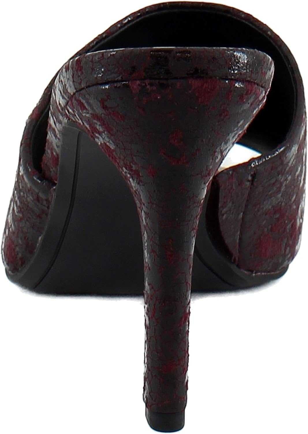 image:imageDKNY Womens Bronx Open Toe Mule HeelsBordeaux Print