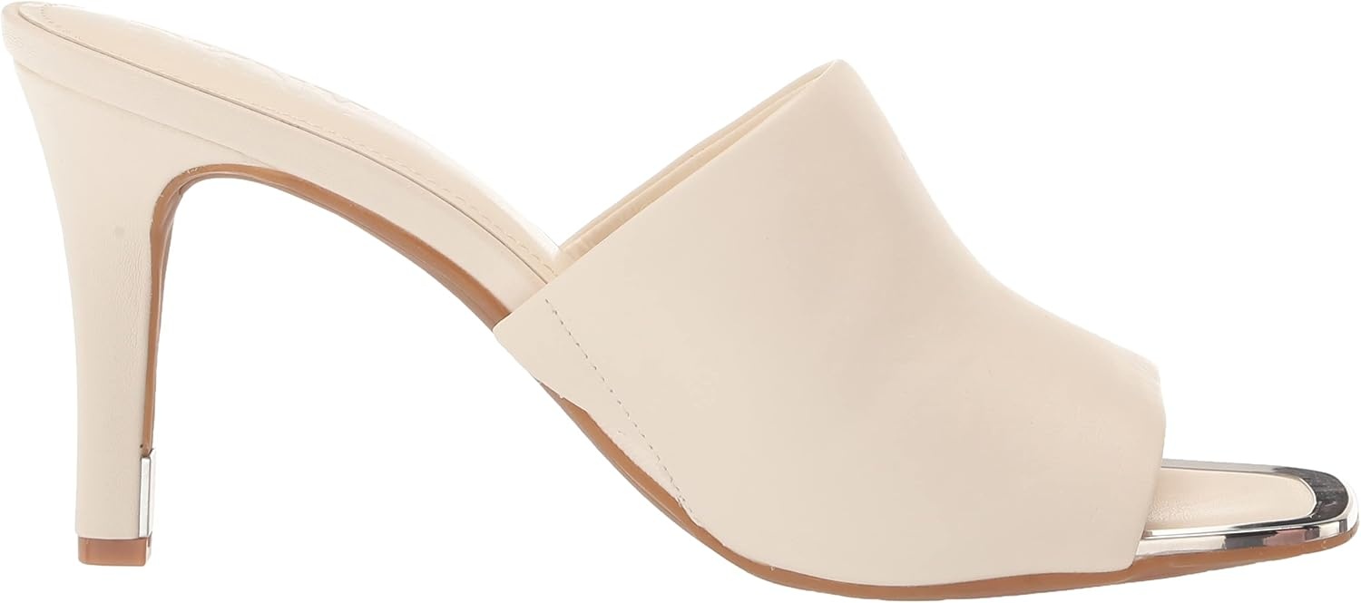 image:imageDKNY Womens Bronx Open Toe Mule HeelsEgg Nog
