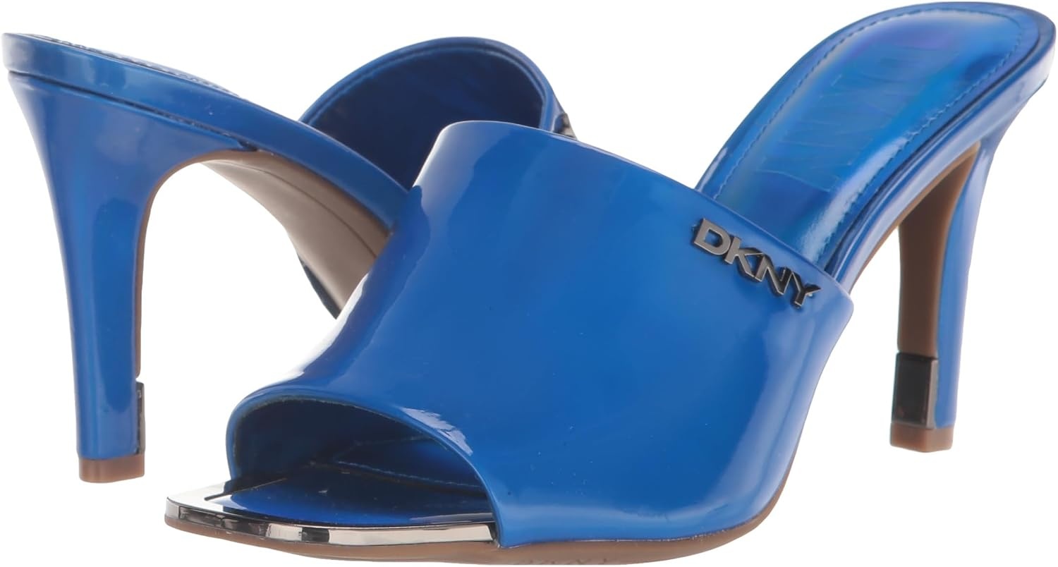 image:imageDKNY Womens Bronx Open Toe Mule HeelsLabyrinth Blue