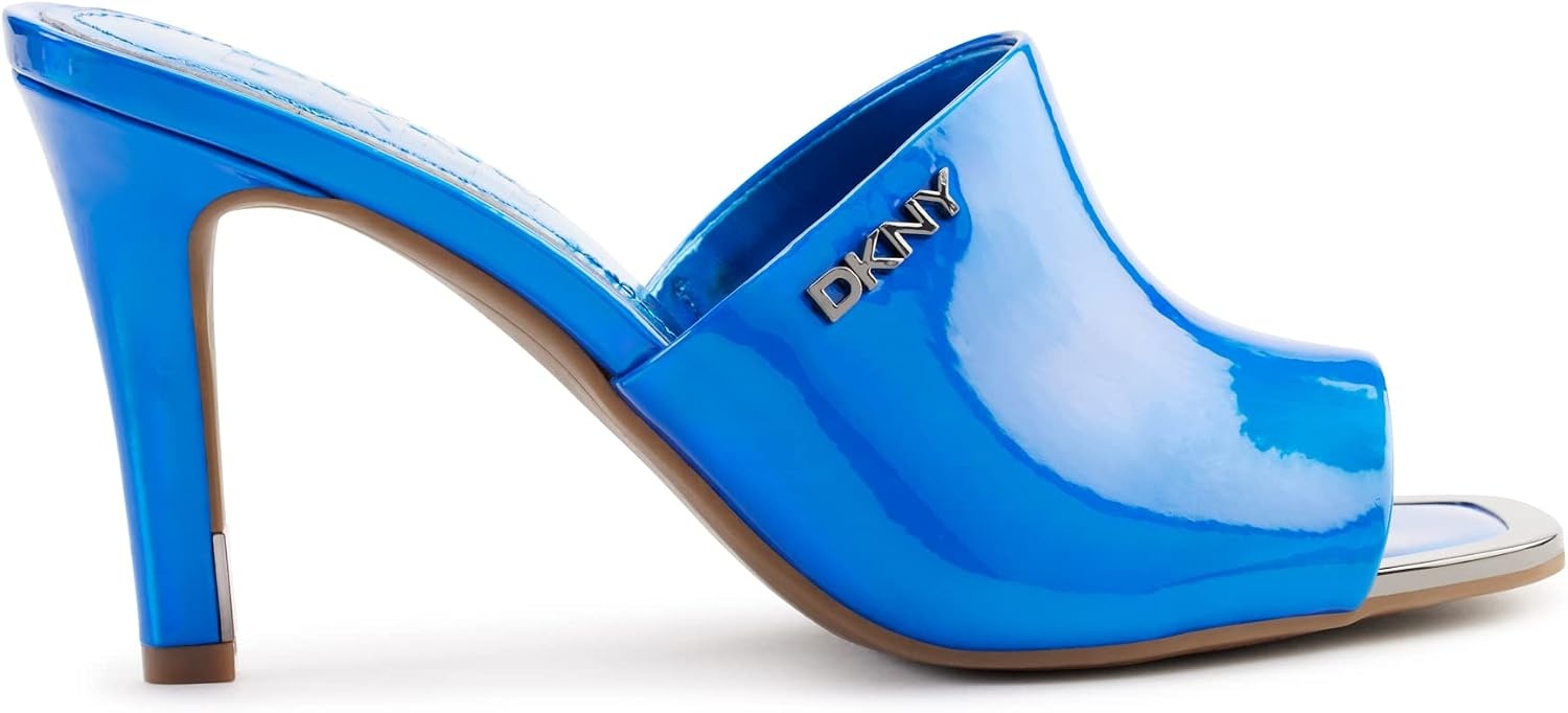 image:imageDKNY Womens Bronx Open Toe Mule HeelsLabyrinth Blue