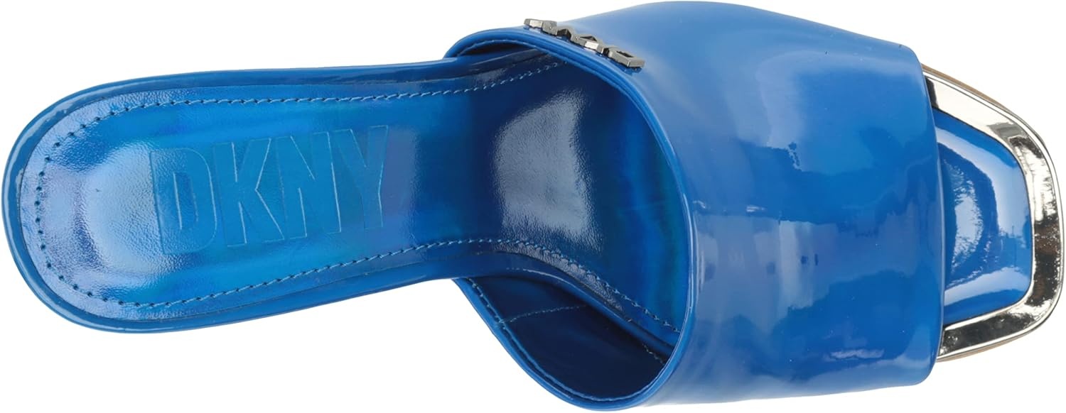 image:imageDKNY Womens Bronx Open Toe Mule HeelsLabyrinth Blue