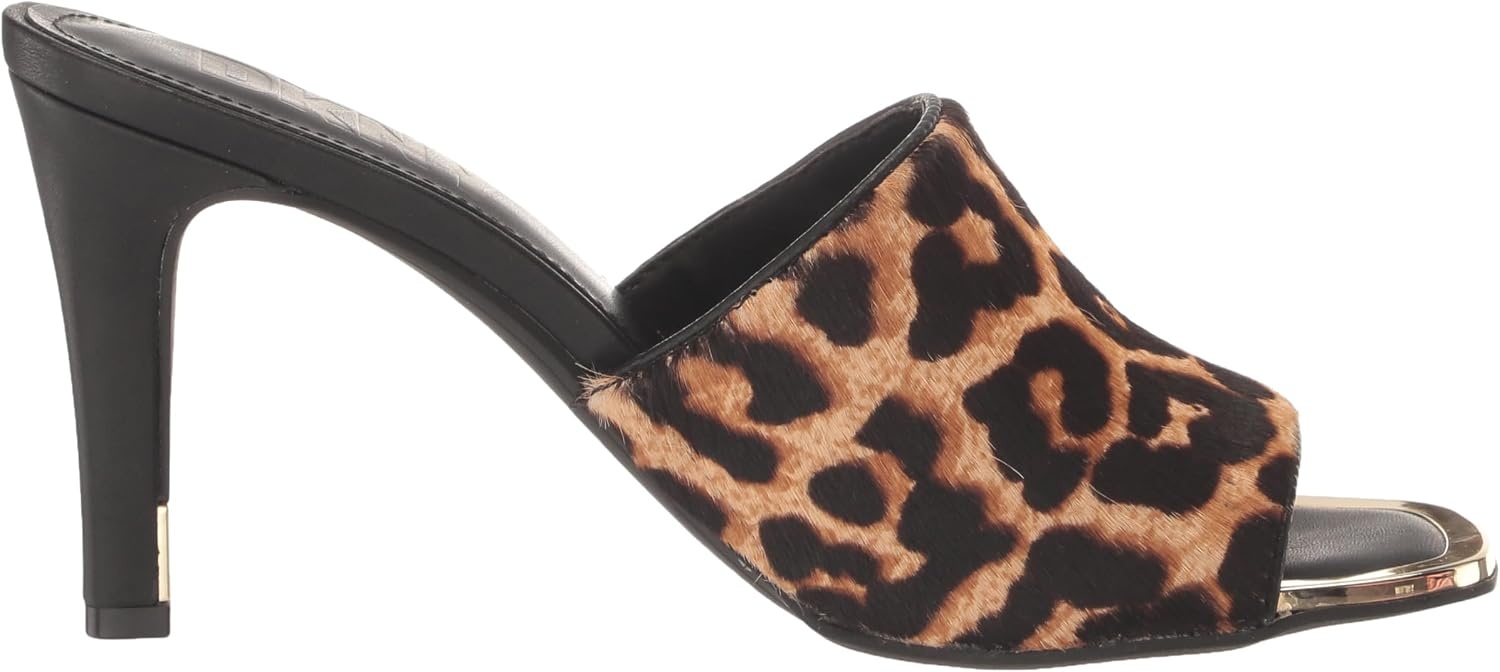 image:imageDKNY Womens Bronx Open Toe Mule HeelsLeopard
