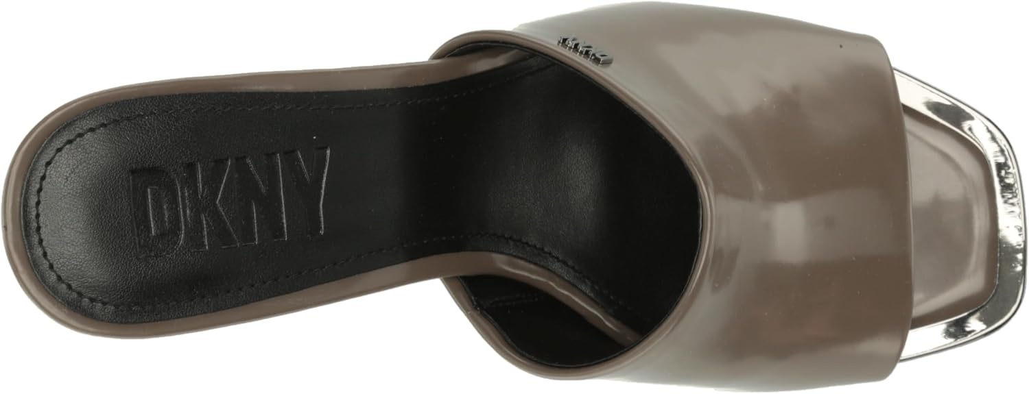 image:imageDKNY Womens Bronx Open Toe Mule HeelsMushroom