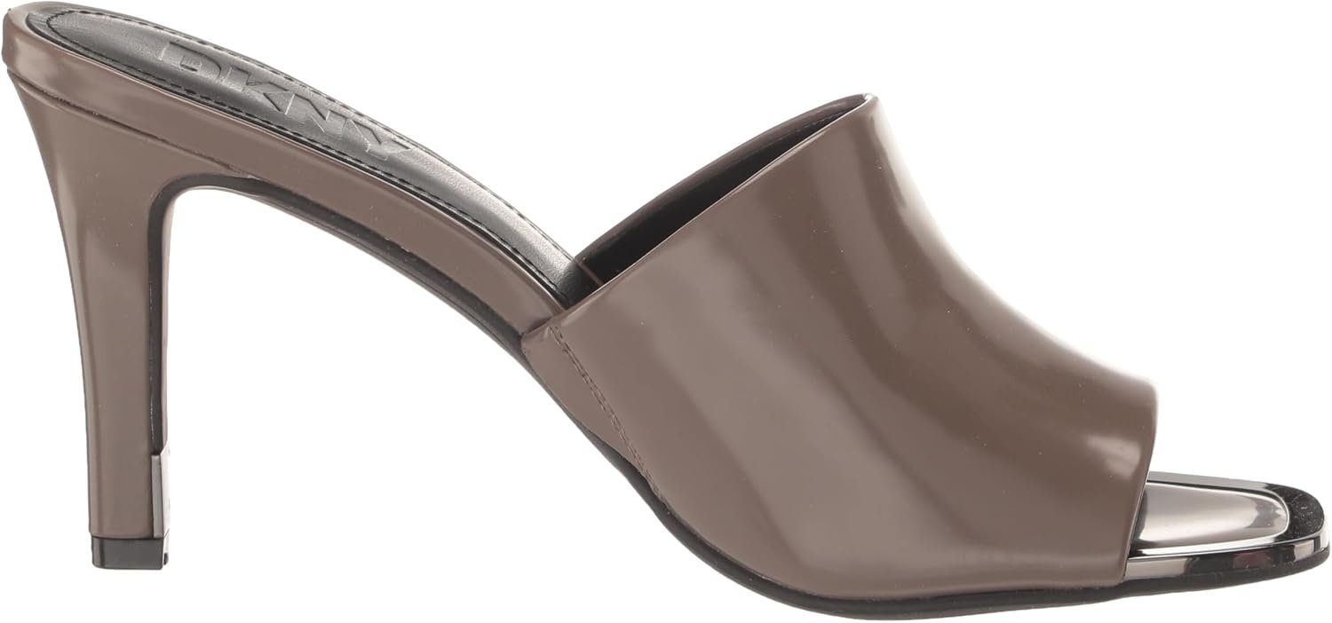 image:imageDKNY Womens Bronx Open Toe Mule HeelsMushroom