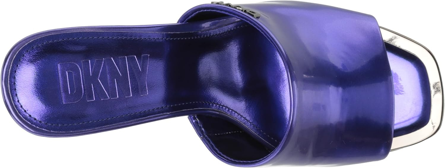 image:imageDKNY Womens Bronx Open Toe Mule HeelsPurple Moon