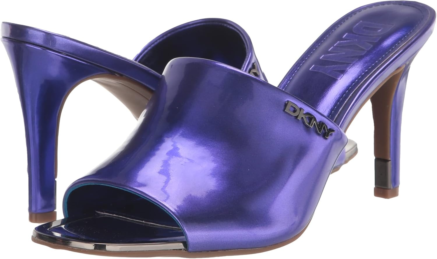 image:imageDKNY Womens Bronx Open Toe Mule HeelsPurple Moon
