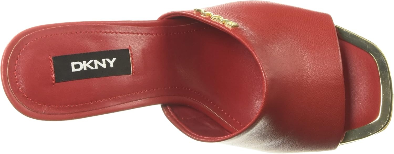 image:imageDKNY Womens Bronx Open Toe Mule HeelsRed