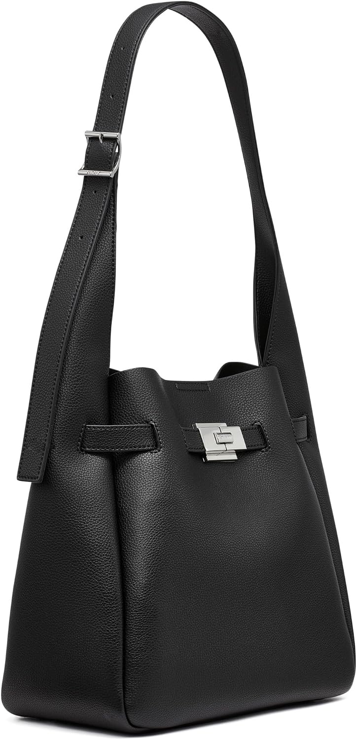 image:imageDKNY Womens Bryar Hobo BagBlackSilver