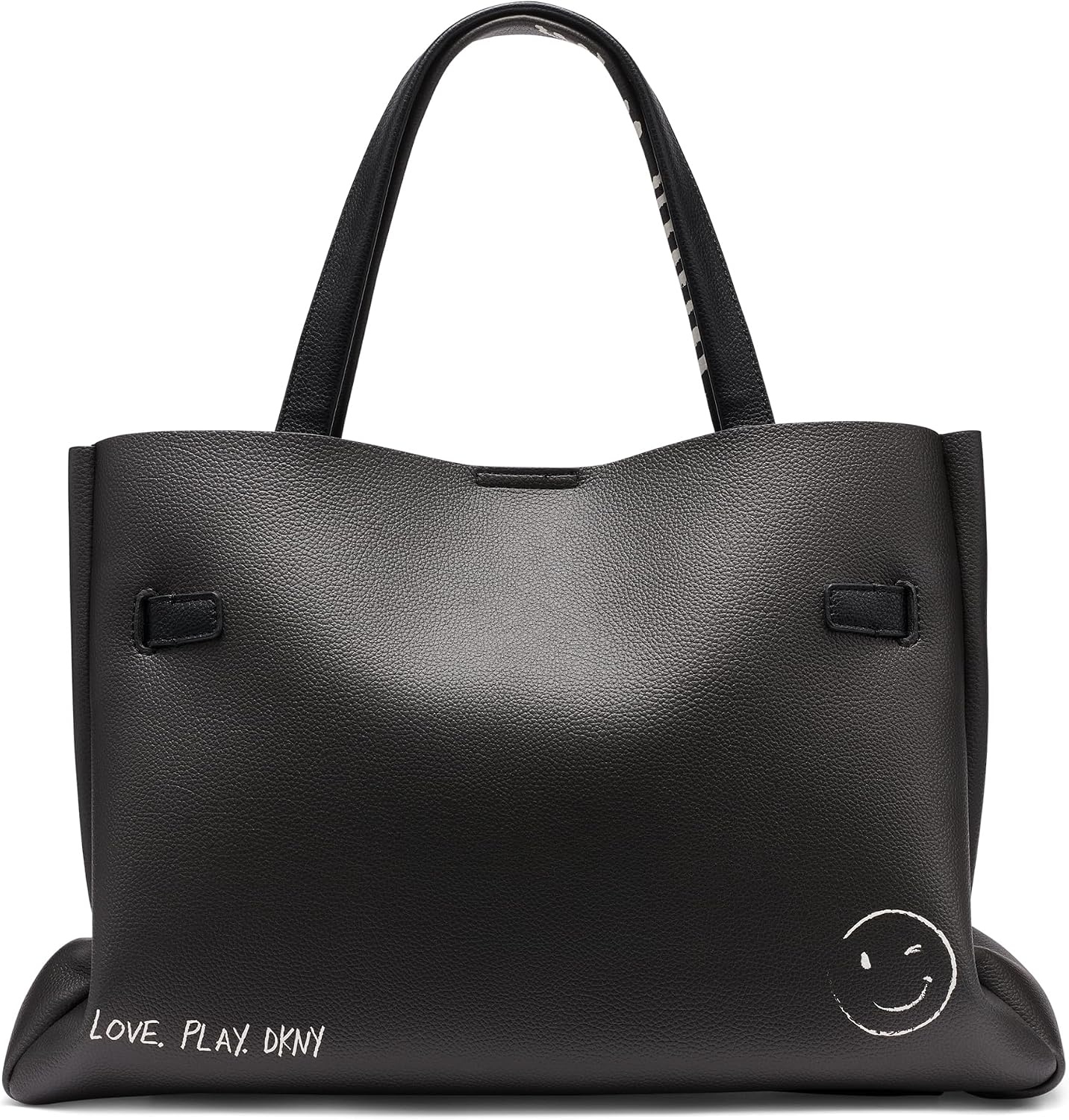 image:imageDKNY Womens Bryar Large Slouchy Tote BagBlackSilver Print