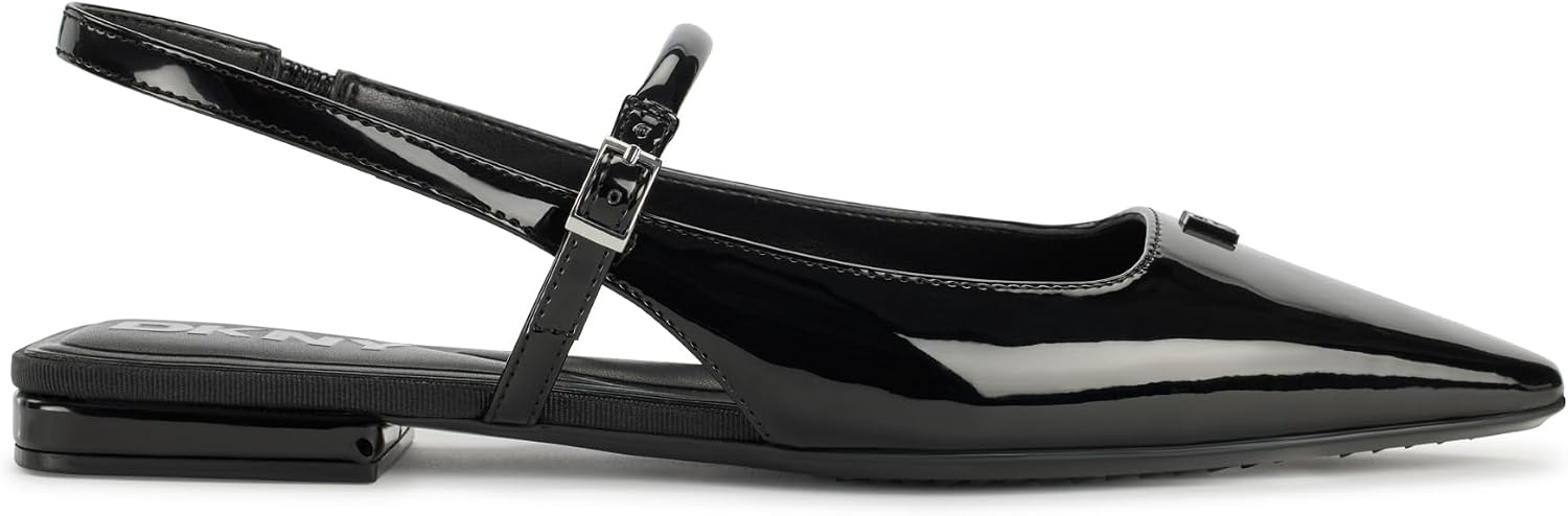 image:imageDKNY Womens Cairo Pointed Toe Slingback Flat MuleBlack
