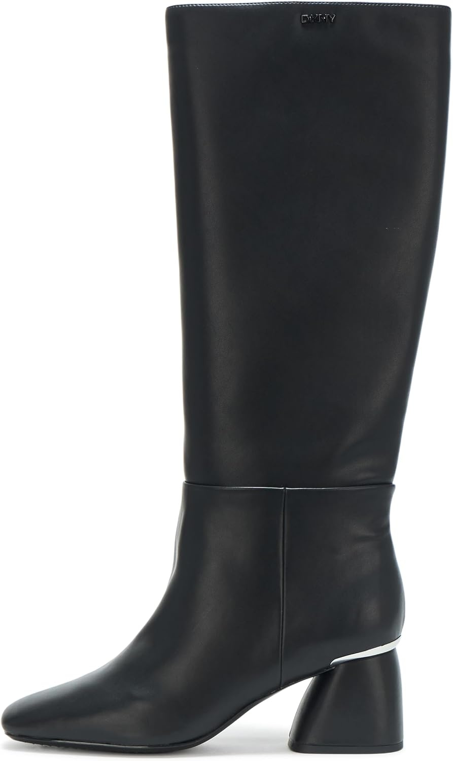 image:imageDKNY Womens Cana Knee High Heeled Riding BootSolid Black