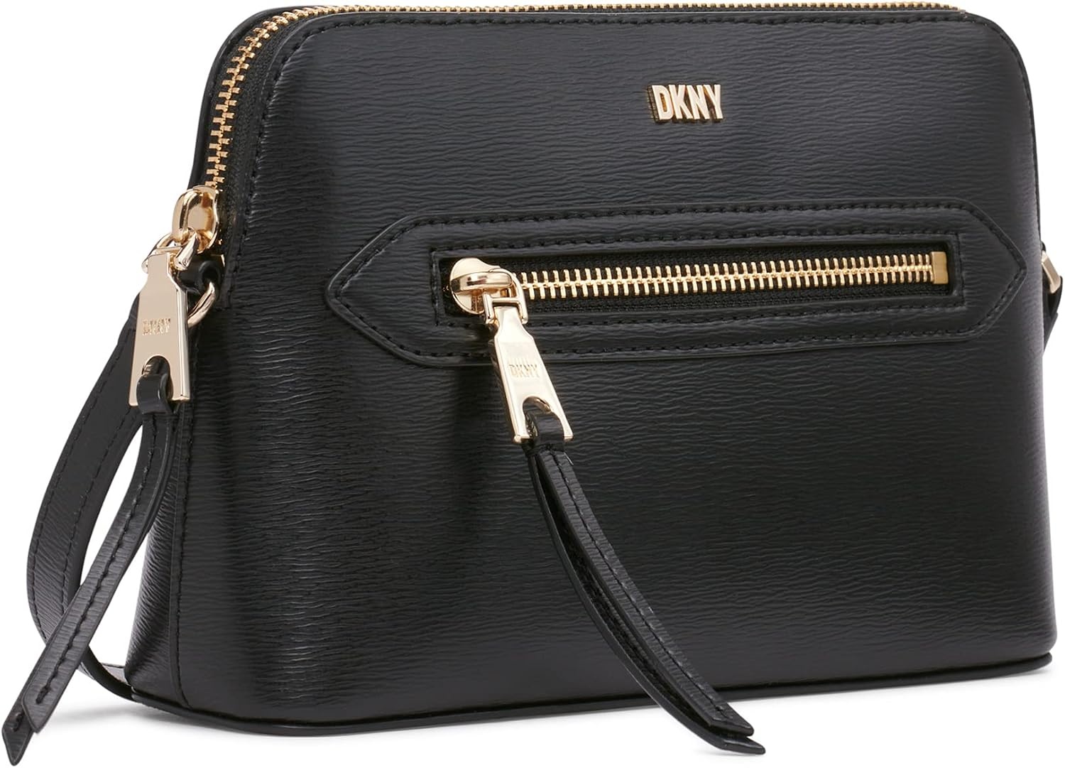 image:imageDKNY Womens Chelsea Dome CrossbodyBlackGold