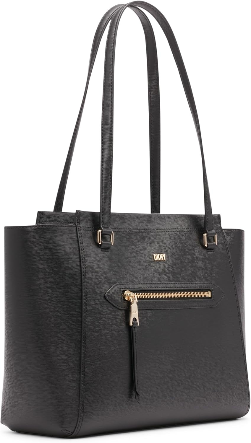 image:imageDKNY Womens Chelsea Medium Tote BagBlackGold