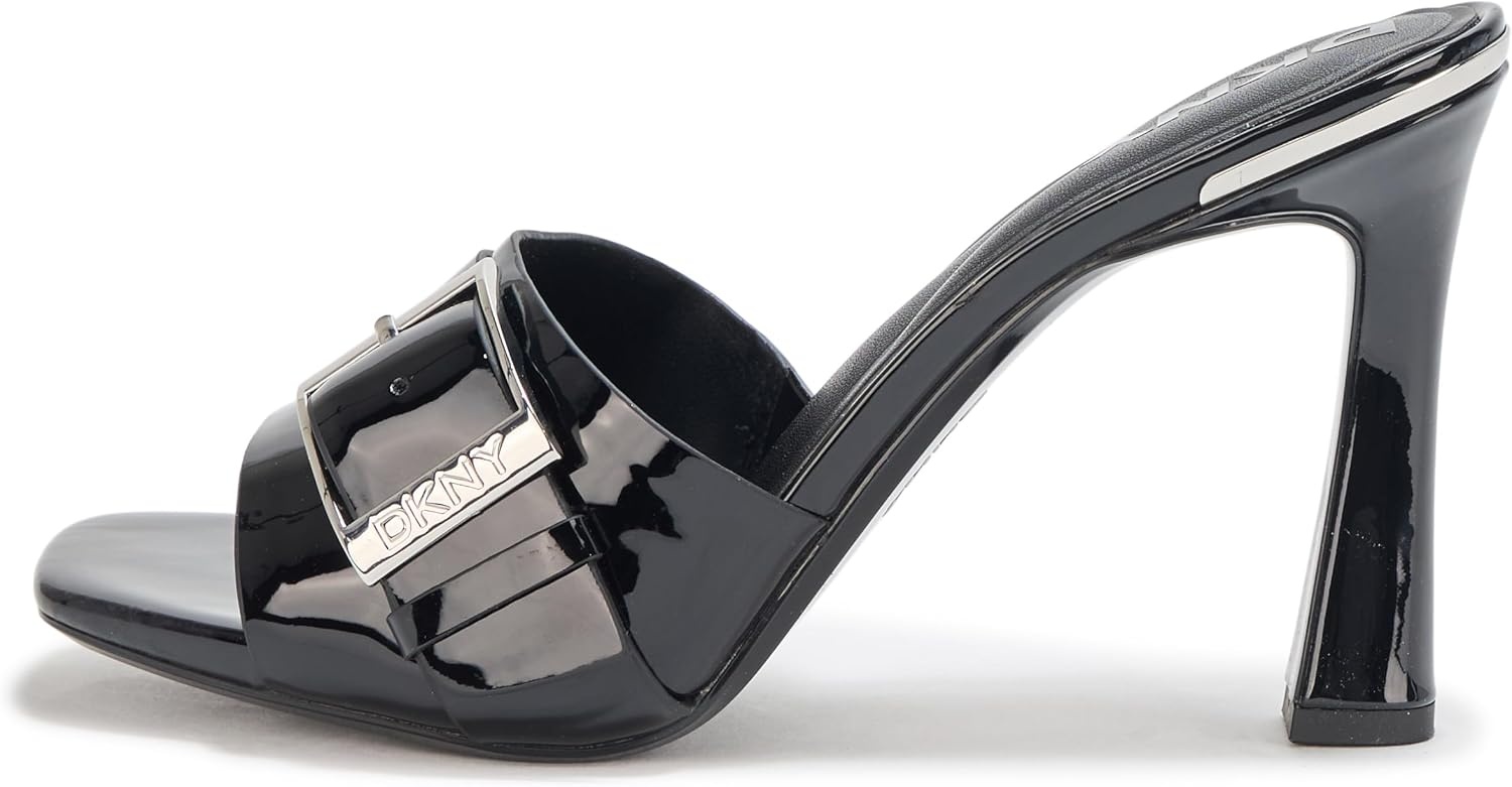 image:imageDKNY Womens Clorissa Evening Sandal Mule Heel with Belt DetailBlack