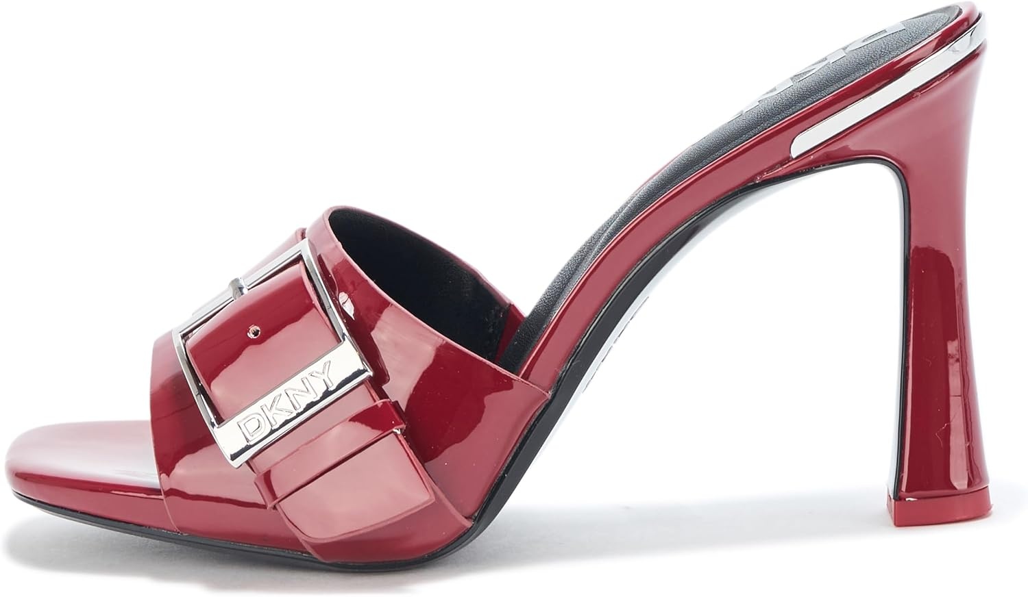 image:imageDKNY Womens Clorissa Evening Sandal Mule Heel with Belt DetailRuby Red