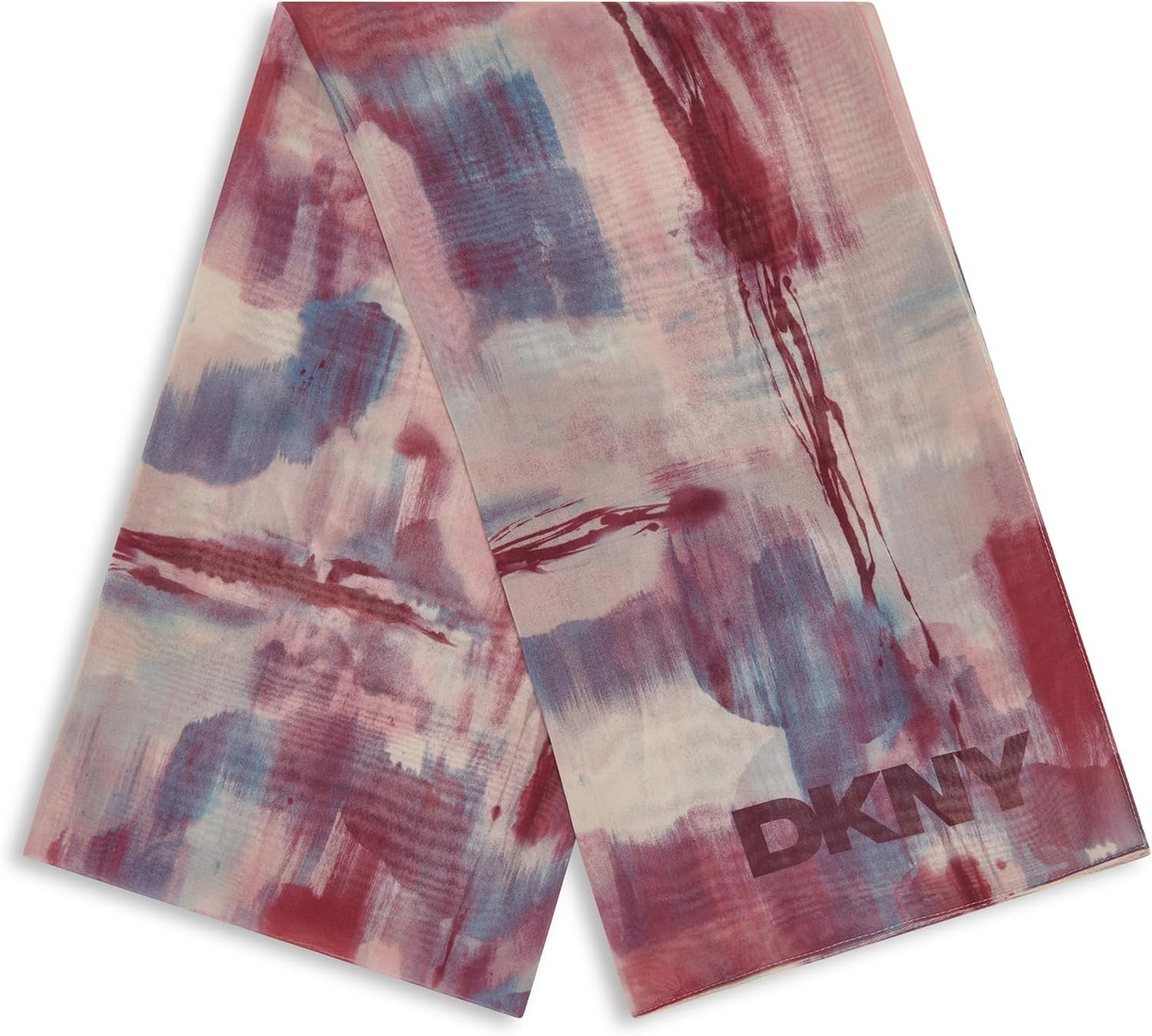image:imageDKNY Womens Color Blend Chiffon Lightweight ScarfCity Clay