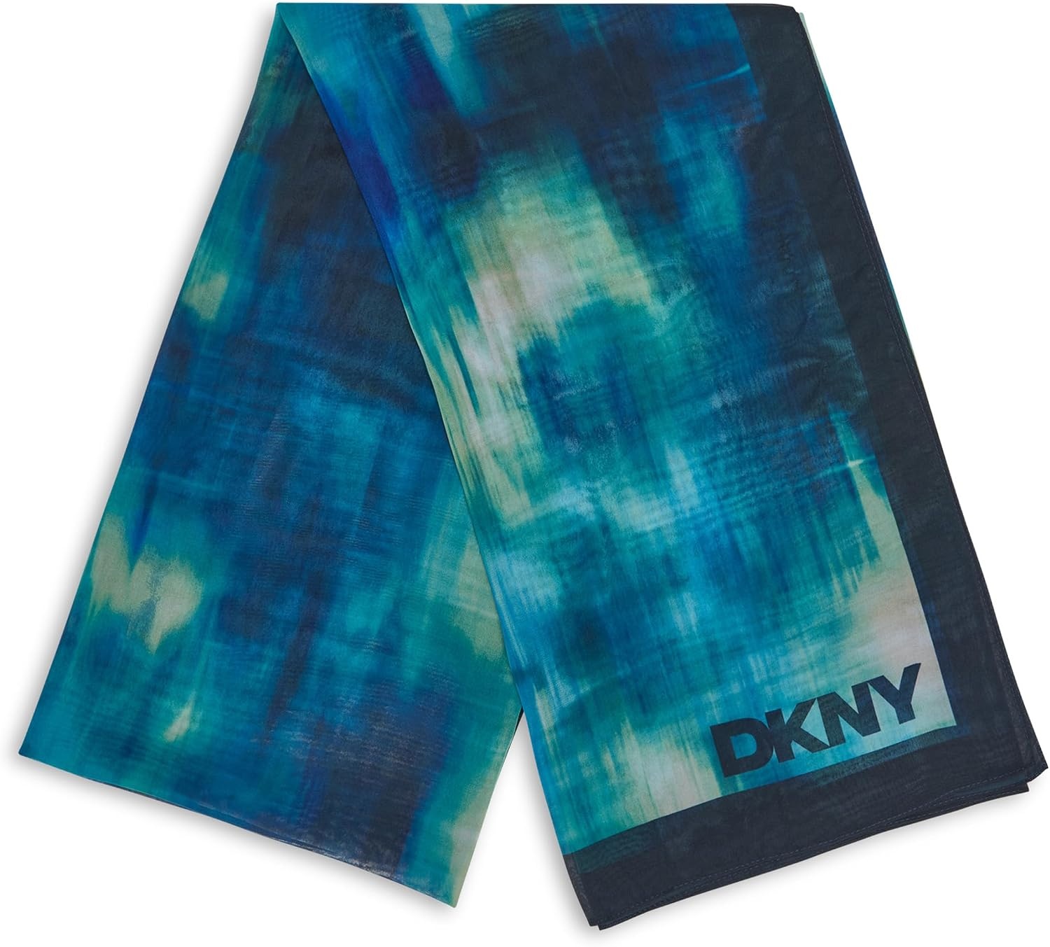 image:imageDKNY Womens Color Blend Chiffon Lightweight ScarfPark Green