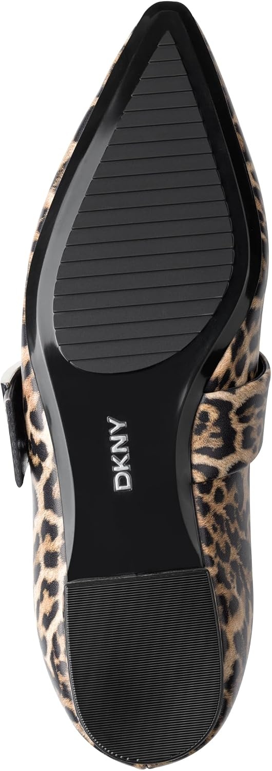 image:imageDKNY Womens Cormic Ballet Flat with BuckleLeopard Print