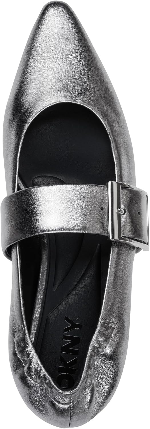 image:imageDKNY Womens Cormic Ballet Flat with BuckleNickel