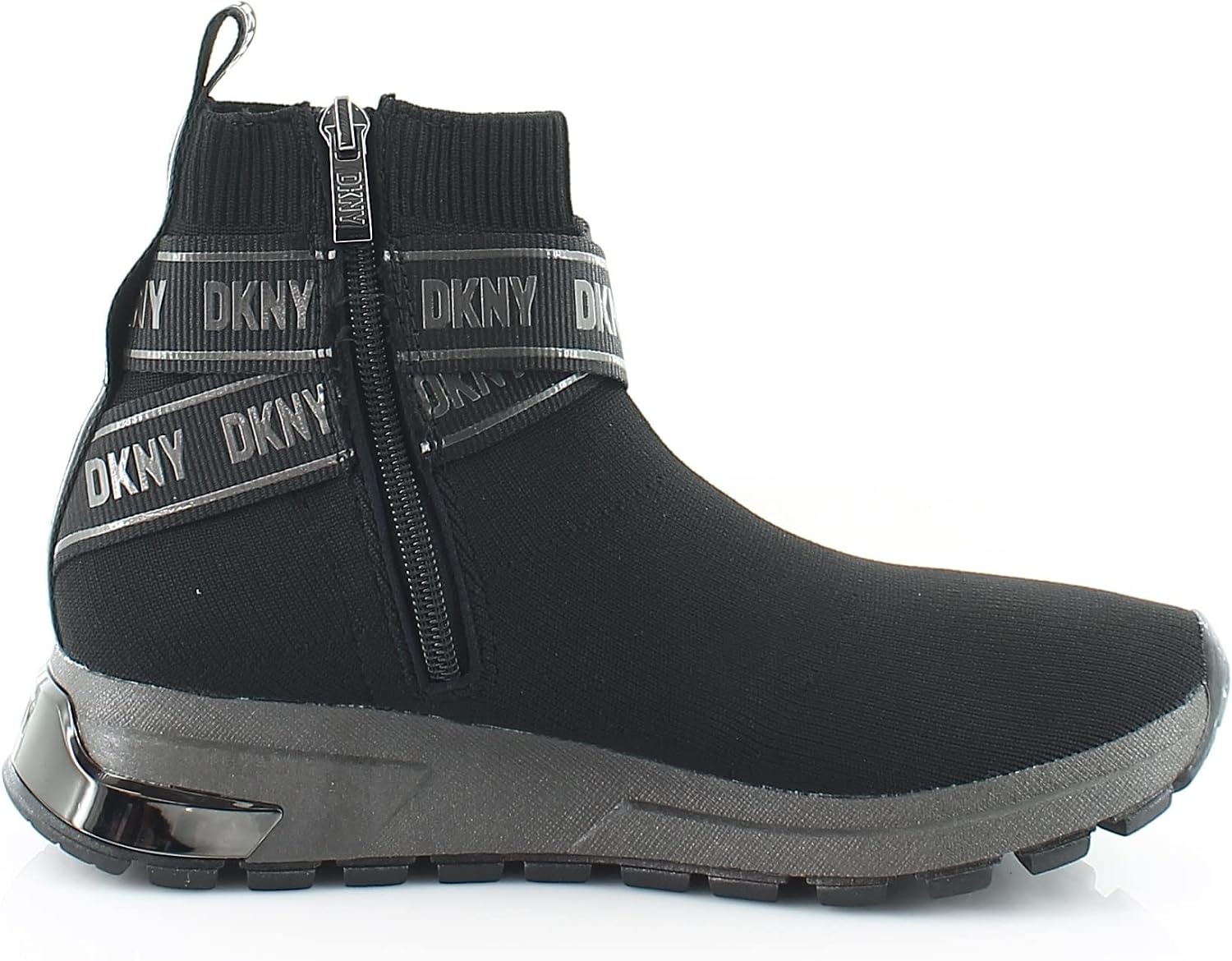 image:imageDKNY Womens Cosmos Wedge SneakersBlackDark Gunmetal