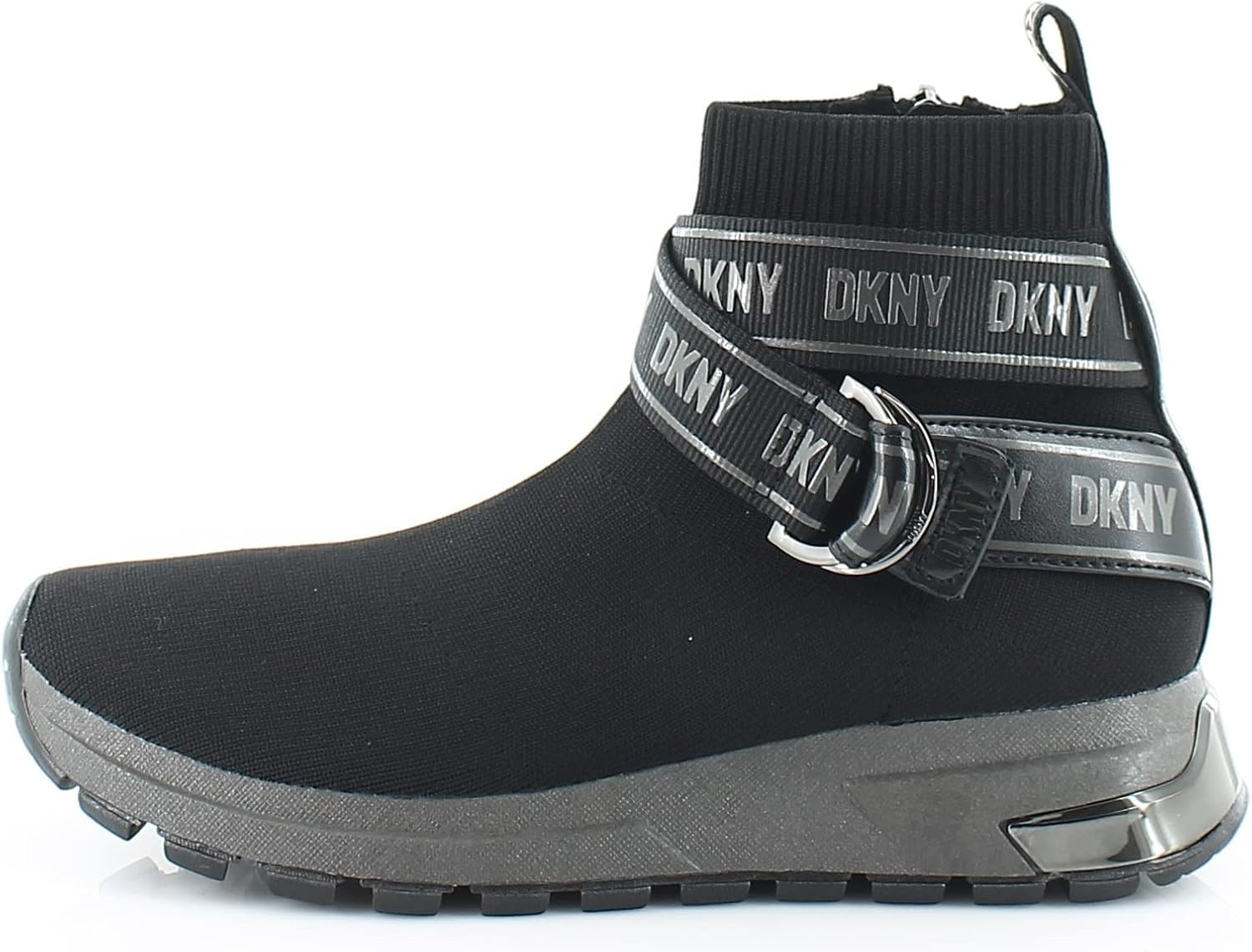 image:imageDKNY Womens Cosmos Wedge SneakersBlackDark Gunmetal