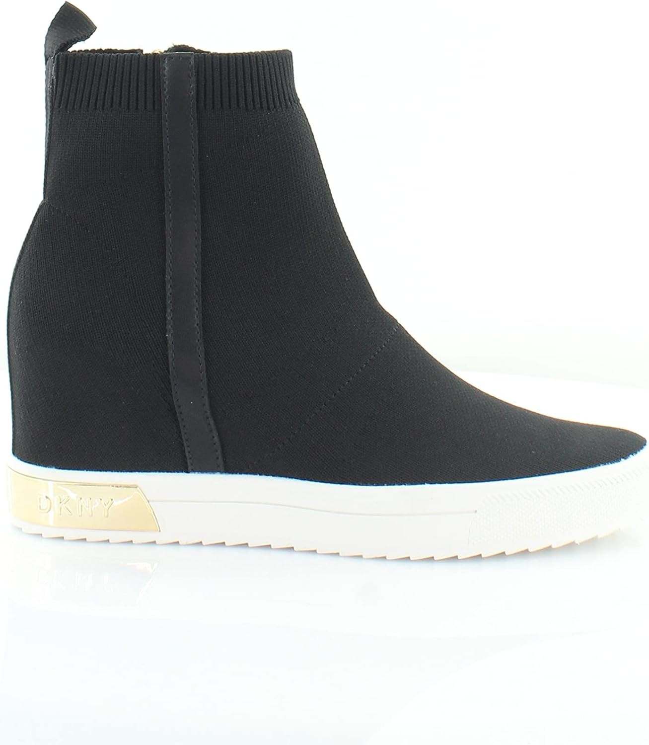 image:imageDKNY Womens Cosmos Wedge SneakersBlackGold Cali