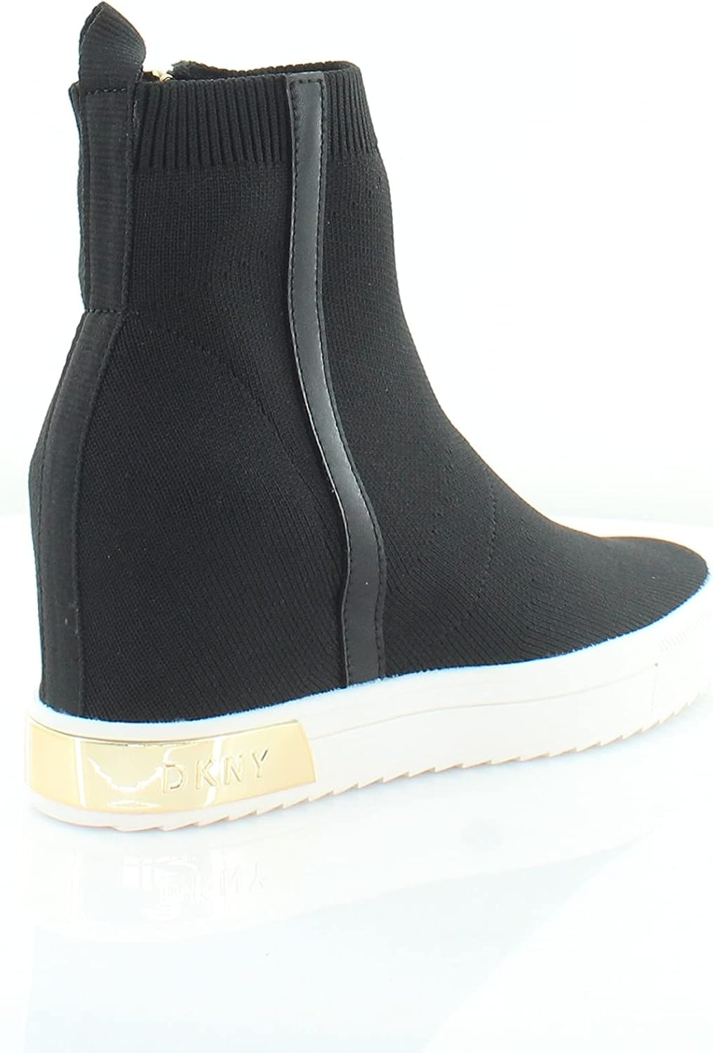 image:imageDKNY Womens Cosmos Wedge SneakersBlackGold Cali
