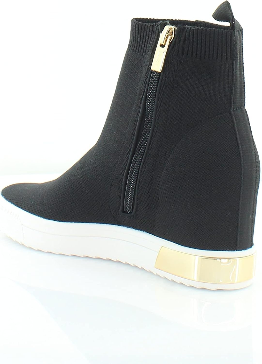image:imageDKNY Womens Cosmos Wedge SneakersBlackGold Cali