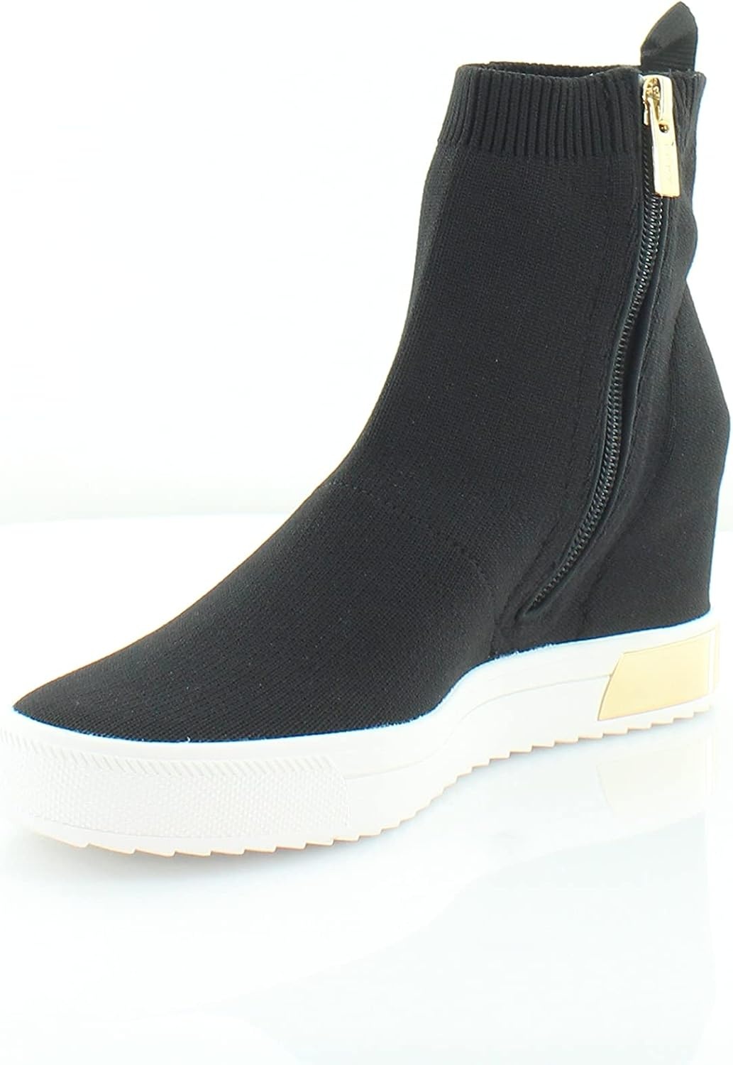 image:imageDKNY Womens Cosmos Wedge SneakersBlackGold Cali