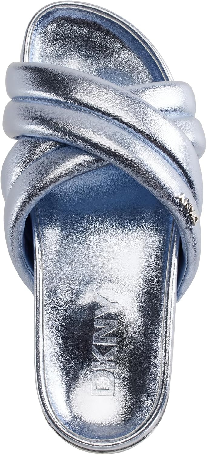 image:imageDKNY Womens Criss Cross Flat SandalCeleste